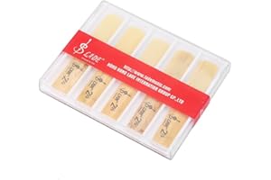 Clarinet Reeds 2.5 10pcs Plastic B-Flat Clarinet Reed Repair Parts with Case Reed Accessory
