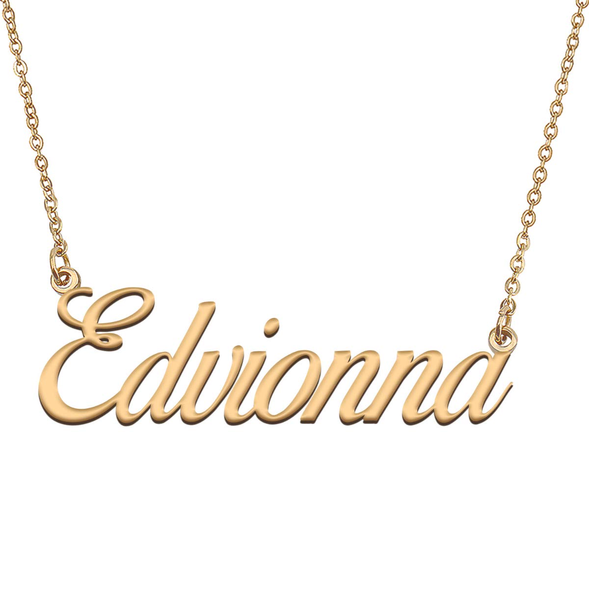 HUAN XUN Customized Custom Simple Any Name Necklace