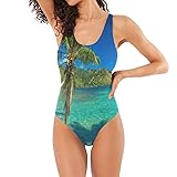 Women's Swimsuits - Palm Trees and Quiet Bay at
