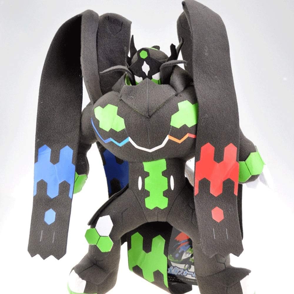 HHtoy 35cm Zygarde Complete Body Shape Plush Figures Toy Childhood Anime Pokemon Stuffed Soft Cartoon Figures Doll Pillow Gift
