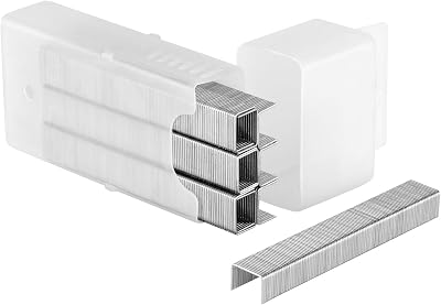 STANLEY 1-TRA205T Type A Staples 8mm Round Wire 1000 Pieces Silver
