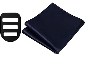 Q&J FABRIC CO. Pocket Squares for Men, 12'' Mens Womens Handkerchiefs with Pocket Square Holder for Suits Wedding Party