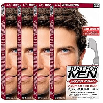 Just For Men Autostop Men S Hair Color 4 Medium Brown Amazon