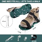URAQT Lawn Aerator Shoes 26 Nail Spikes Adjustable Straps One Size Fits All view 2