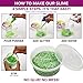 DIY JUMBO 12 PACK | Slime Making Science Kit | CREATE YOUR OWN | Non Sticky, Super Soft, Fluffy and Stretchy Slime | GLOW IN THE DARK | Accessories included- Girls & Boys!