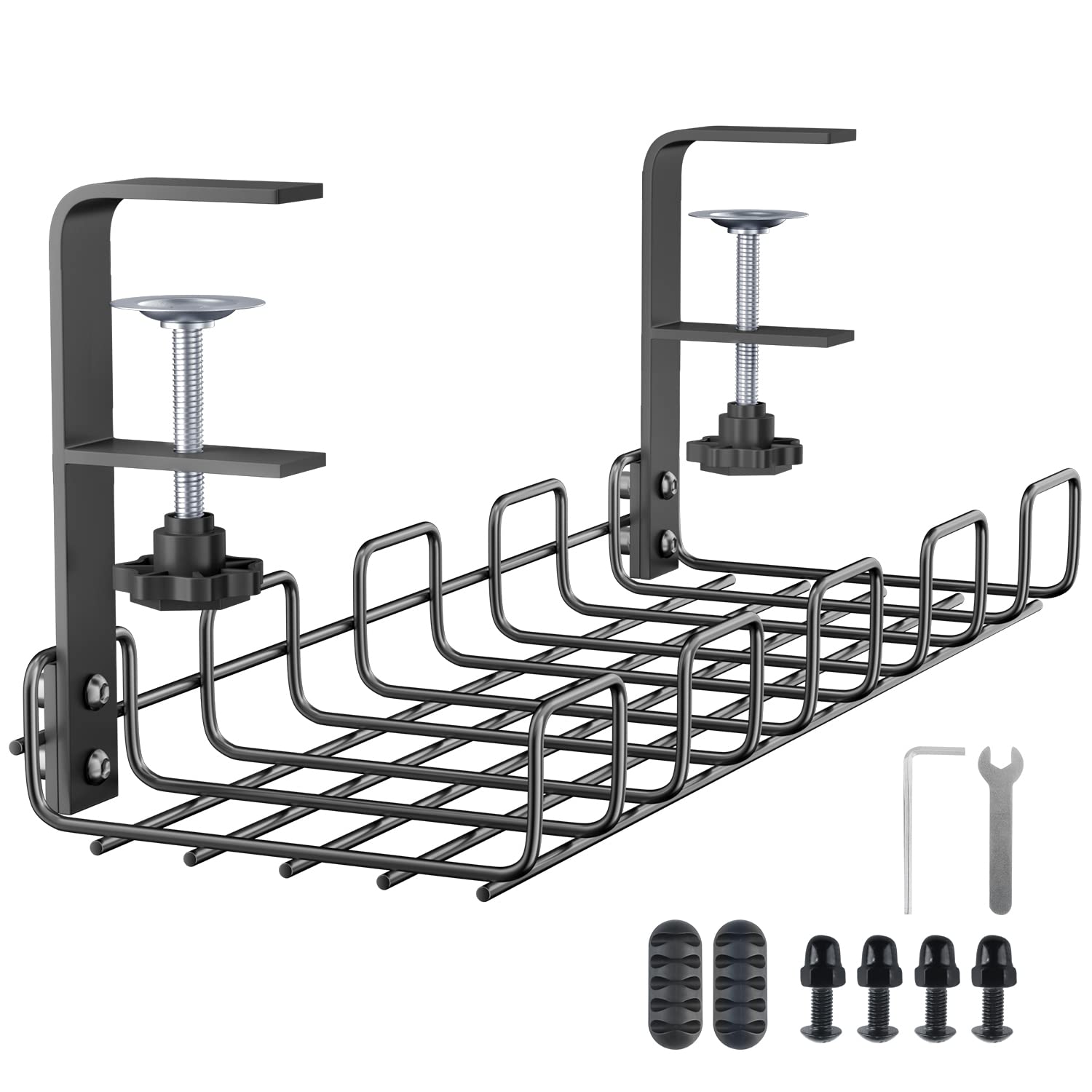 OWill Cable Management Tray, Cable Racks Under Desk Cable Organizer for Wire Management, Sturdy Metal Cable Tray Basket for Office and Home, Z03910