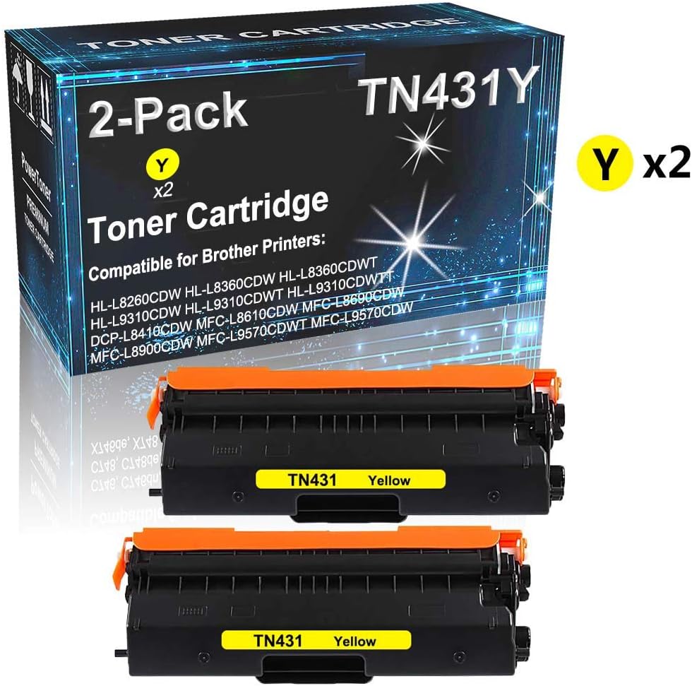 2Pack (Yellow) Compatible HLL8360CDWT HLL9310CDW MFC