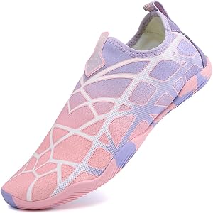 Nlofexs Men Women Slip On Quick Dry Water Aqua Shoes | Air Layer Mesh Upper, Drainage Rubber Sole, Slip On Design, Foldable L