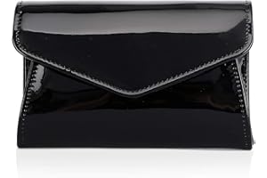 Labair Patent Leather Clutch Evening Bags for Women Wedding Formal Prom Purse Handbag.