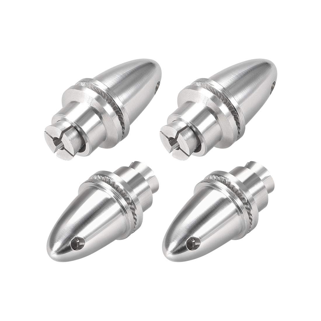 sourcing map 4PCS RC Airplane Spinners Propeller Adapter Saver for Shaft Brushless Motor (4mm Aperture and 6mm Output Axle)