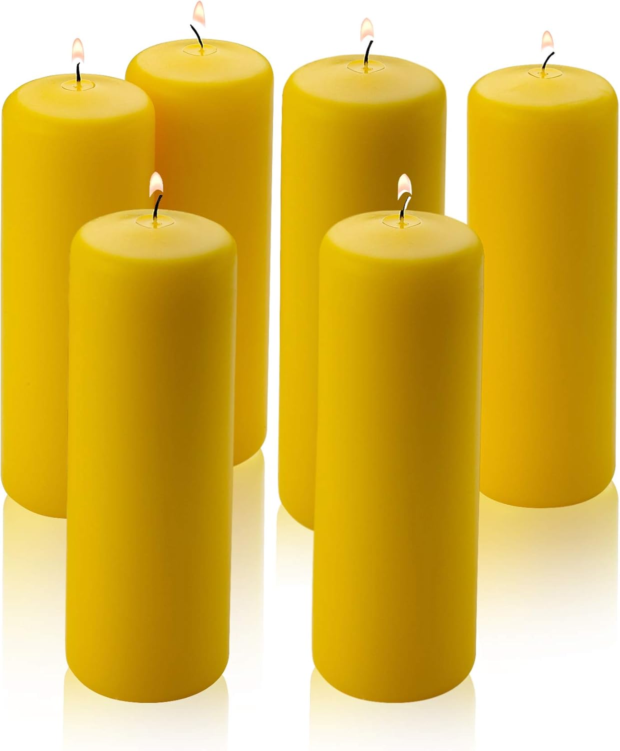 Citronella Pillar Candle Set of 6 Citronella Candles 6