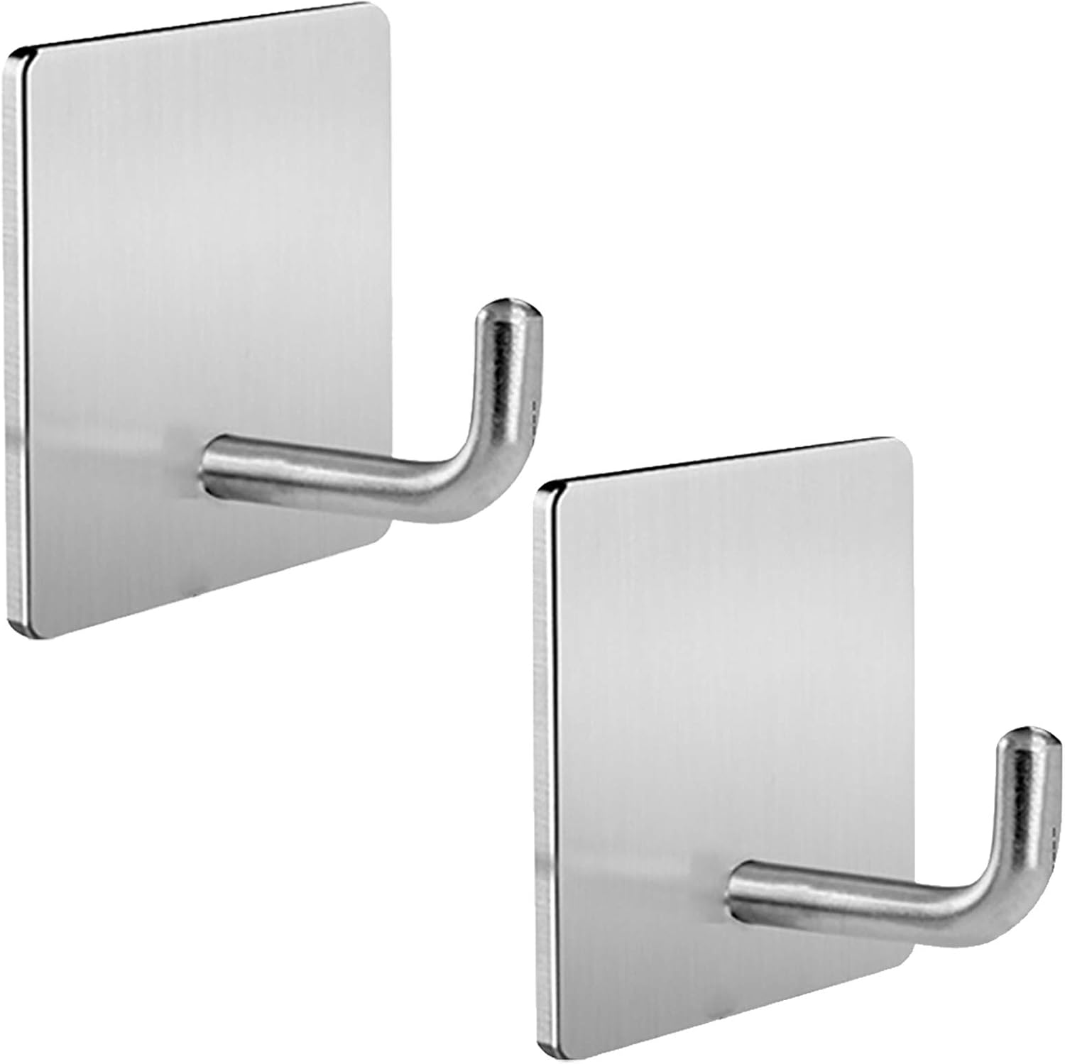 N/H Self Adhesive Hooks, Heavy Duty Removable Wall Hooks, Stainless