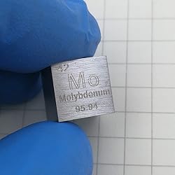 Molybdenum Cube - 10mm Pure Metal Element Cubes