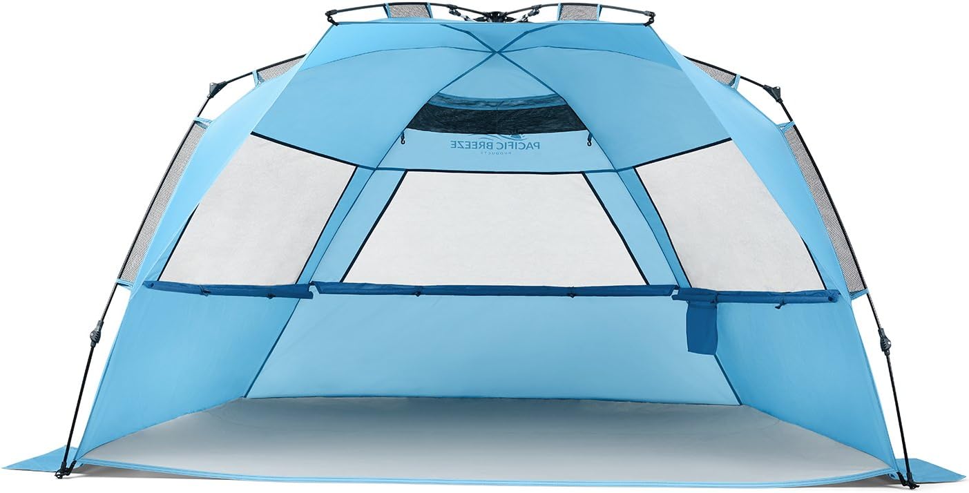 Pacific Breeze Easy Setup Beach Tent Deluxe XL