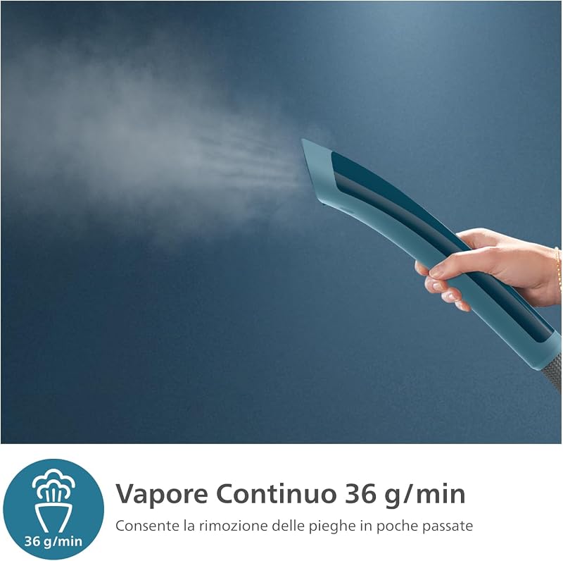 1000 Ferro da Stiro Verticale a Vapore con Asse, 1800W, 1.8L