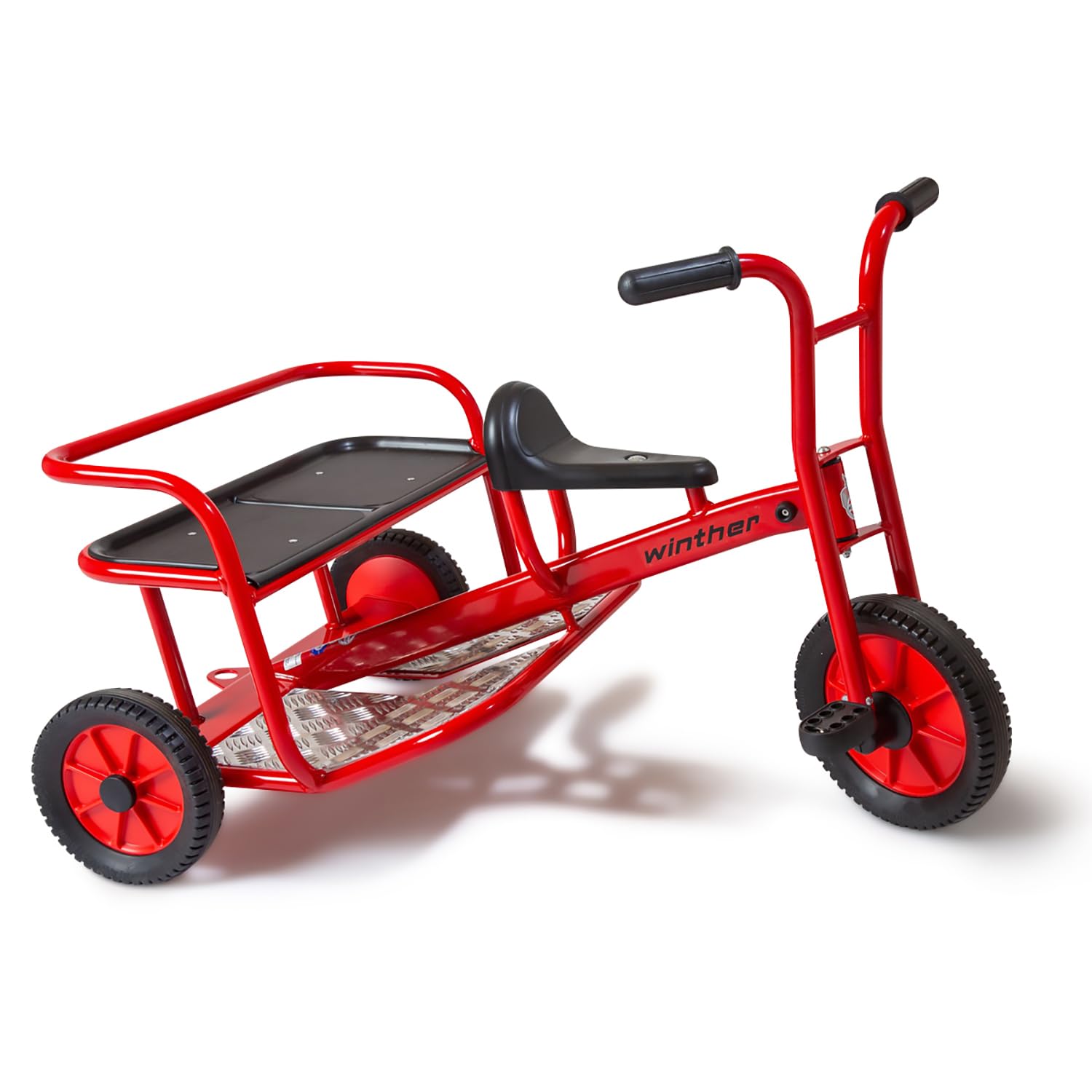 Winther Mini Viking Twin Taxi Trike, Ages 4+, Unisex, Medium, 620 x 960 x 960 mm, 75 kg Max Weight, Viking Theme, Outdoor Activity, Imaginative Play