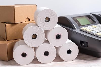 Smooth Papers 80x70mm Thermal Till Rolls Pack of 20 for EPOS Receipt Printers