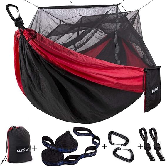 Single & Double Camping Hammock - The Best Camping Hammock With Mosquito Net