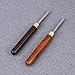 BESTONZON 2pcs Portable Stainless Steel Ice Pick Ice Tool Tea Needle Tea Knife with Copper Handle(Rosewood)