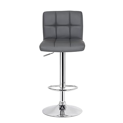 Steel craft Office/Kitchen hot seat Height Adjustable Leather Bar Stool Chair (1 Pc)