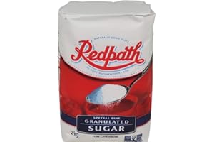 Redpath Granulated White Sugar – 2kg Bag | Pure Cane Sugar for Baking, Cooking, and Everyday Use