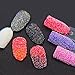 MOPRETTY Nail Art Micro Rhinestone AB Crystal Glass Mini Beads Gardient Dazzling Caviar Beads 3D Nail Decoration 0.6mm 2 Bottle/set + 1pc Free tray