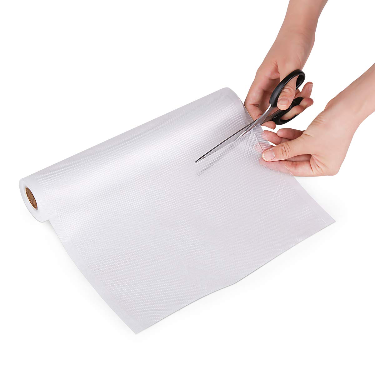 Vakuumierbeutel ACRATO Vakuumbeutel Vakuumrollen 28 cm x 300 cm, 2 Rollen Folienbeutel Strukturbeutel für alle Vakuumiergeräte, Einfrieren Mikrowellen und Sous Vide Verwendbar Transparent