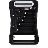 Tenergy T-333 Universal Battery Tester, LCD Display, Cell Checker, Multi-Purpose Small Battery Tester, for AA, AAA, C, D, 9V, CR123A, CR2, CRV3, 2CR5k CRP2, and Button Cell Batteries