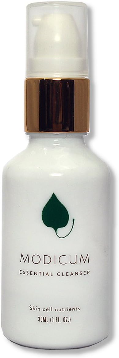 Modicum Skincare Essential Cleanser / 100% natural, organic face wash for all skin types, including oily, dry and sensitive skin/foamer pump bottle / 30 ml