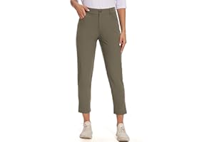 M MOTEEPI Womens Golf Pants Lightweight Stretchy Work Hiking Pants with Pockets Slim Fit Golf Apparel