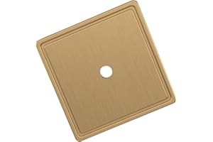 Amerock Thoreau 1-9/16 inch (40mm) Length Square Champagne Bronze Cabinet Knob Backplate, BP37600CZ