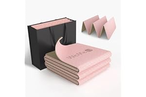 Yoga Mat 72"X24" WeMe TPE Exercise Yoga Mat 4mm/6mm/8mm Thick -2024 New Training Folding Mat Fitness Mat for Women, Men & Children,Non-Slip High-Density Eco Friendly for Pilates Mat with Storage Bag