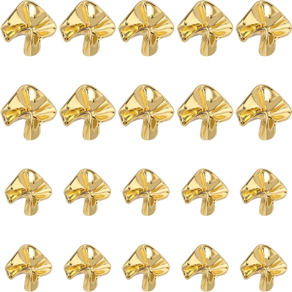 GORGECRAFT 20Pcs Unique Shape Sewing Buttons 28mm & 25mm Gold Buttons Bulk Flower Shape Buttons Electroplating Gold Metal Button for Uniforms Dresses Suits Blazer Coat Jacket Weater Blouse