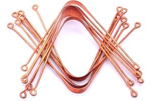 SOULGENIE HealthAndYoga™ qSwipe Lite Copper Tongue Cleaners (Pack of 12) – Prevents Bad breath, Improves taste- Flexible, Curved ends provide good grip – Complete Oral Care/Hygiene for Travel/Office/Home