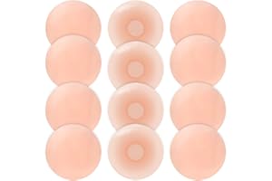 RIFNY Nipple Covers for Women, Silicone Pasties Nipple Cover, Reusable Adhesive Invisible Breast Petals Stickers