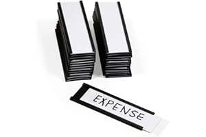 SmartSign Pack of 25 Magnetic"C" Channel Label Holders | 1" x 3"