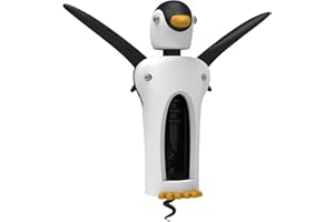 TrueZoo Kingsley Winged Corkscrew Soft-Touch Wine Bottle Cork Opener Remover Kit Portable Waiters Use, 8.25", Multicolor