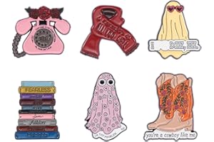 beyonday Creative Singer Enamel Pins with Velvet Bag, Lyrics Album Inspired Pins for Fans Concert Friendship Brooch Music Lapel Pins on Backpacks Clothes Jeans Hats Gifts for Enthusiasts Women Adults