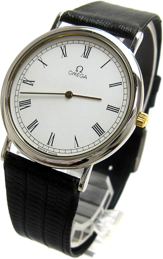Amazon オメガ Omega 腕時計 デビル リザード ローマ 白文字盤 Deｖille メンズ 並行輸入品 メンズ腕時計 腕時計 通販