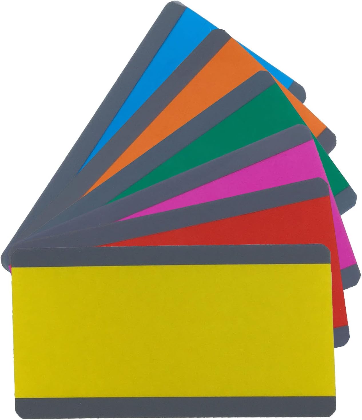Reading Guide Highlighter Strips Wide (Colored Overlays/Tinted Overlays) Set of 6 Colors with Storage Case (InPrimeTime Exclusive)