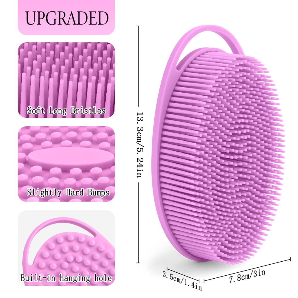 Mua 3 Pack Silicone Body Scrubber, Exfoliating Body Scrubber, Soft