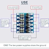 DAOKAI 10Pcs 4-Channel Logic Level Converter 3.3V-5V Bi-Directional Shifter view 3