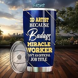 MONIZILUCKY 3D Artist Tumbler Stainless Steel 20oz