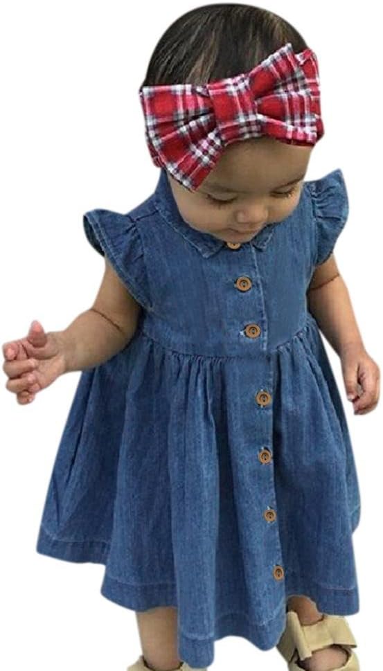 kids denim dresses