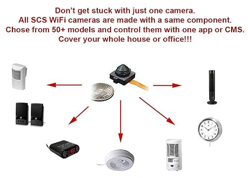 WiFi Spy Camera Hidden in a Fake Smoke Detector Spycam (110V