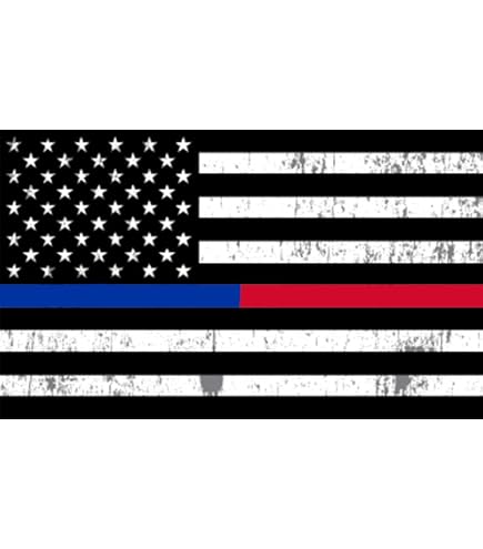 Rogue River Tactical USA Flagge Metallschild – Wanddekoration Mit Blauer Linie Für Polizei Support
