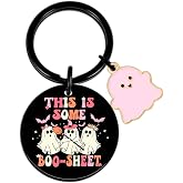 Halloween Keychain Boo Basket Stuffers for Women Men Perfect Halloween Gifts Boo Basket Ideas Baskets for Adults Cute Stuff Cool Ghost Keychain Funny Gifts for Him Her Halloween Basket Stuffers