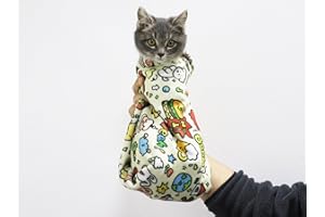 Cat Grooming Wrap – Self-Adhesive, Anti-Bite, Anti-Scratch, and Anti-Escape Calming Wrap for Nail Clipping, Medicine, and Mor