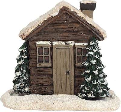 Spirit of Equinox Log Cabin Incense Cone Burner - Cozy Winter Decor