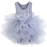 Tutu.kk Girls' Camisole Dance Tutu Leotard with Fluffy 4-Layers Ballet Dress for Ballerina (12 Months - 7 Years)